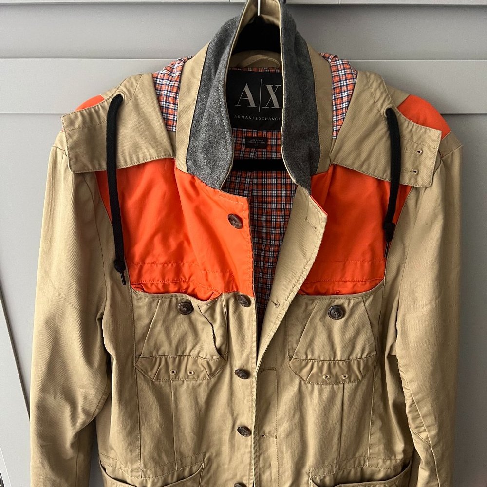 Armani Exchange Tan Colored Jacket. Large size.